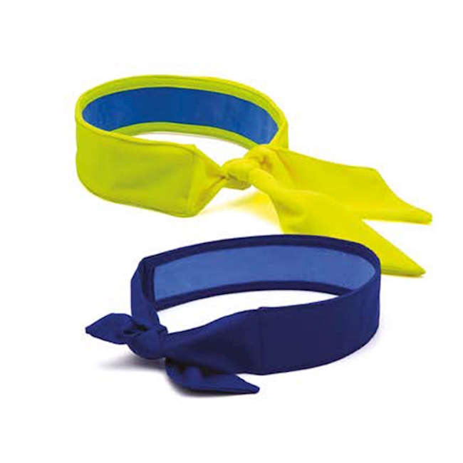 Kühlendes Stirnband blau